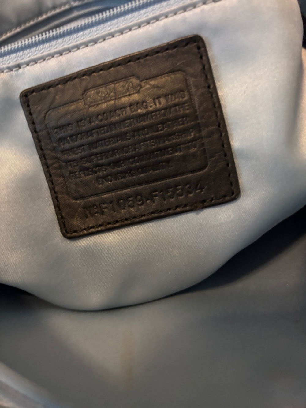 Coach Black and Gray Signature Canvas Tote - Picture 8 of 13